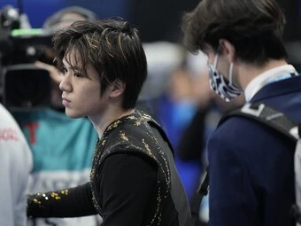 2月10日、フリーに臨む宇野昌磨photo by Noto Sunao/JMPA