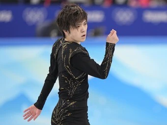 2月10日、フリーに臨む宇野昌磨photo by Noto Sunao/JMPA