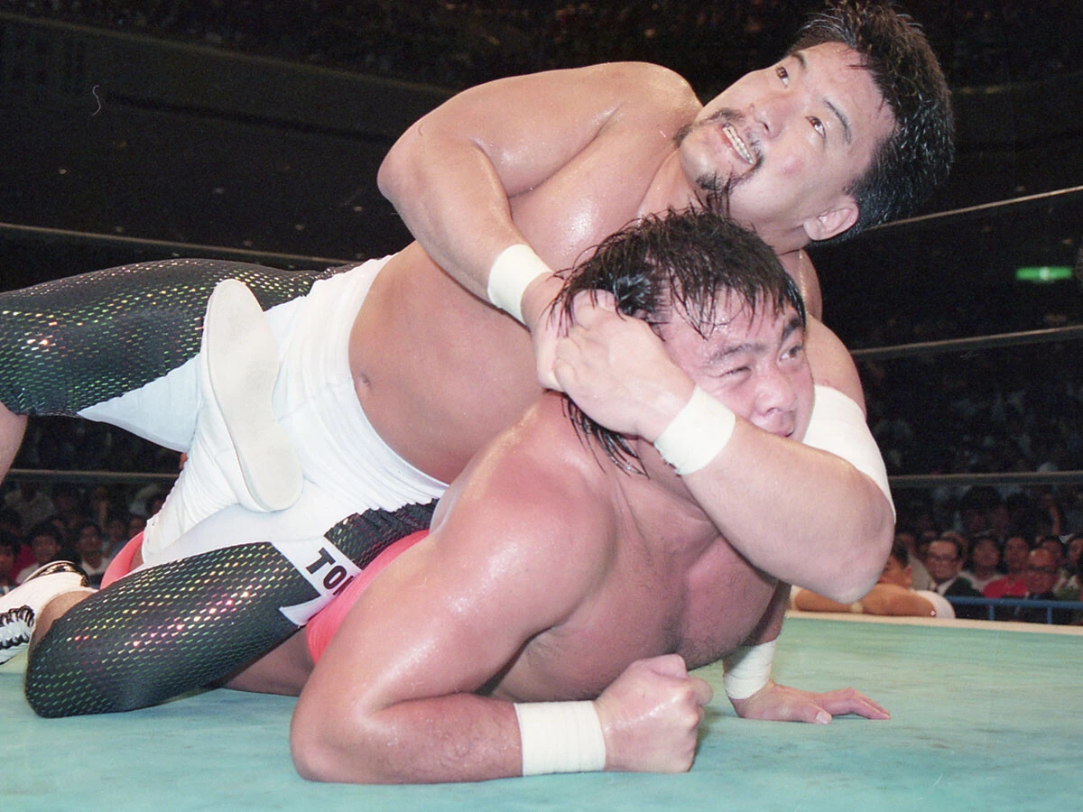【連載15】1991年8月11日@両国国技館　第1回G1クライマックス　蝶野正洋vs武藤敬司 　photo by 山内猛