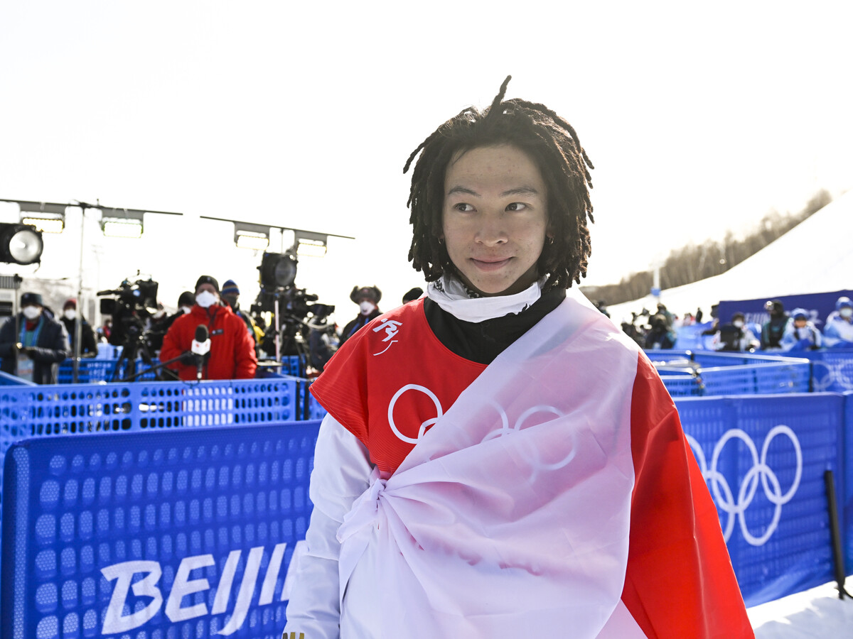 北京五輪で金メダルを獲得した平野歩夢photo by JMPA