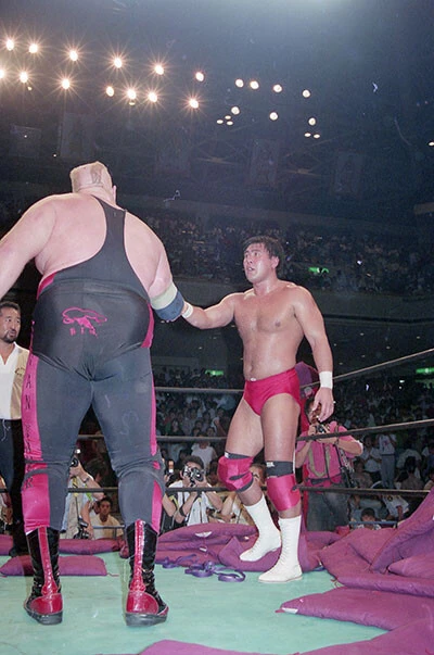 【連載15】1991年8月10日@両国国技館　第1回G1クライマックス　武藤敬司vsビッグバン・ベイダー 　photo by 山内猛