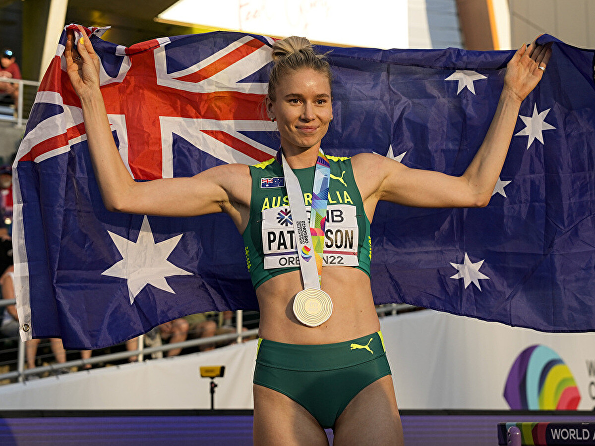 エレノア・パターソン（オーストラリア）／走高跳マフチクとの熱戦を制して金メダルphoto by AP/AFLO