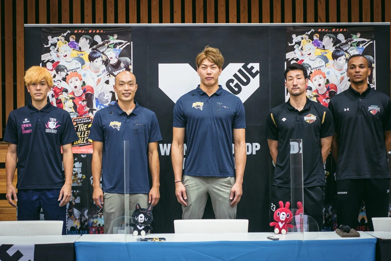 ハイキュー‼︎×V.LEAGUE スペシャルマッチ Tシャツ チームA チームB ハイキュー_Vリーグ スペシャルマッチ当日の写真を公開！ まずは