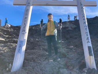 最近の趣味は登山 photo by Uchiyama Sakuraインタビュー記事>>