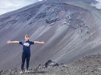 最近の趣味は登山 photo by Uchiyama Sakuraインタビュー記事>>