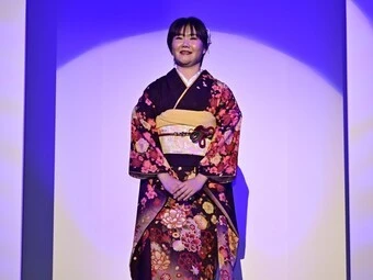 坂口楓華(ガールズグランプリ前夜祭での模様) 写真提供:公益財団法人JKA 記事>>