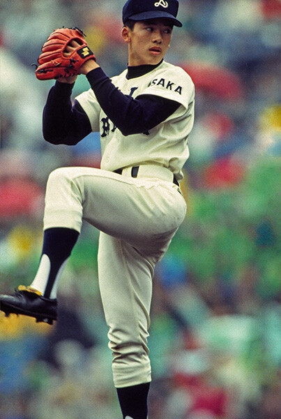 松井稼頭央・PL学園（大阪）高校時代は投手としても出場。プロ入り後、NPBでは西武、楽天、MLBでも活躍し、強肩を活かした守備は豪快だった。1997年オールスターのスピードガンコンテストでは149キロを記録。高校野球記事一覧へphoto by Okazawa Katsuro、Ohtomo Yoshiyuki