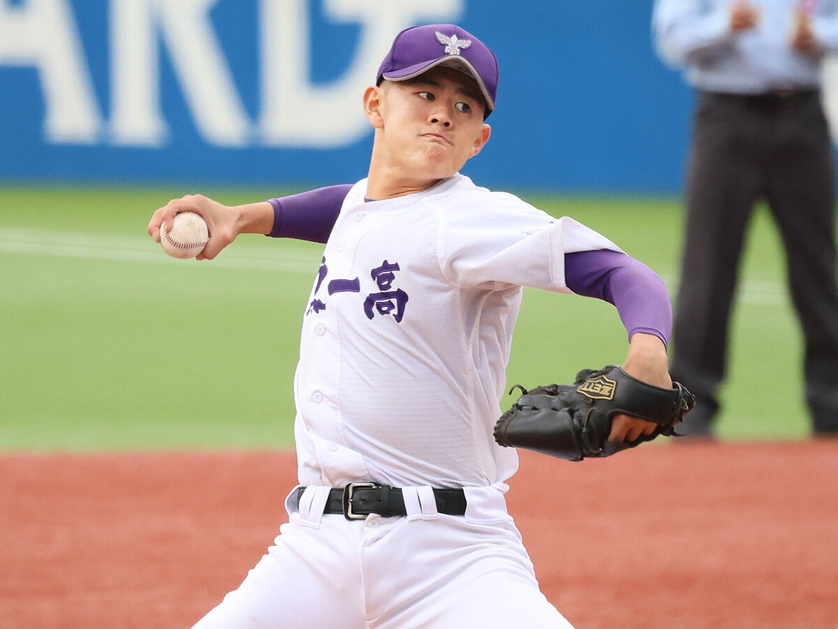 関東一／坂井遼惺高校野球 2024年夏の甲⼦園「白球永劫」 ＞＞　　photo by Ohtomo Yoshiyuki