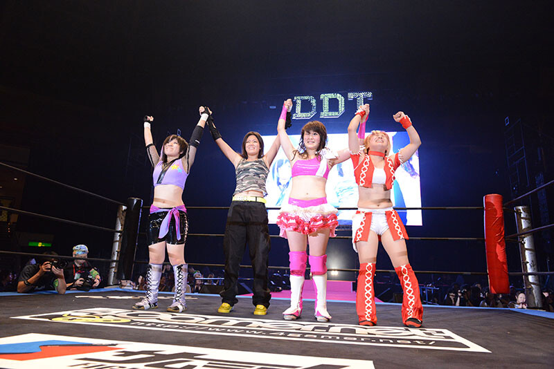 2013.08.17　デビュー戦（写真提供／東京女子プロレス）