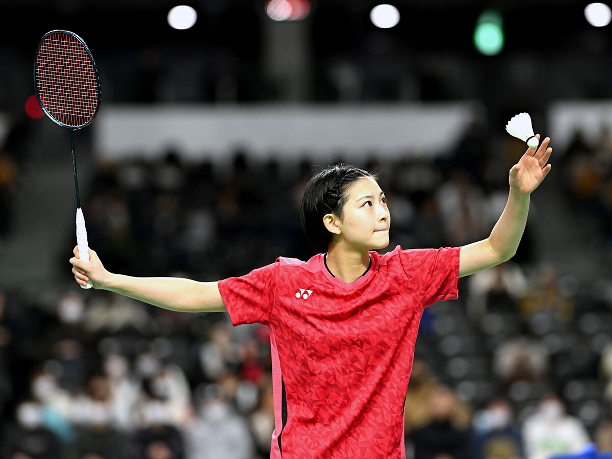 全日本総合女子シングルス優勝の宮崎友花岸本 勉●撮影　photo by Kishimoto Tsutomuバドミントン関連の記事はこちら＞＞