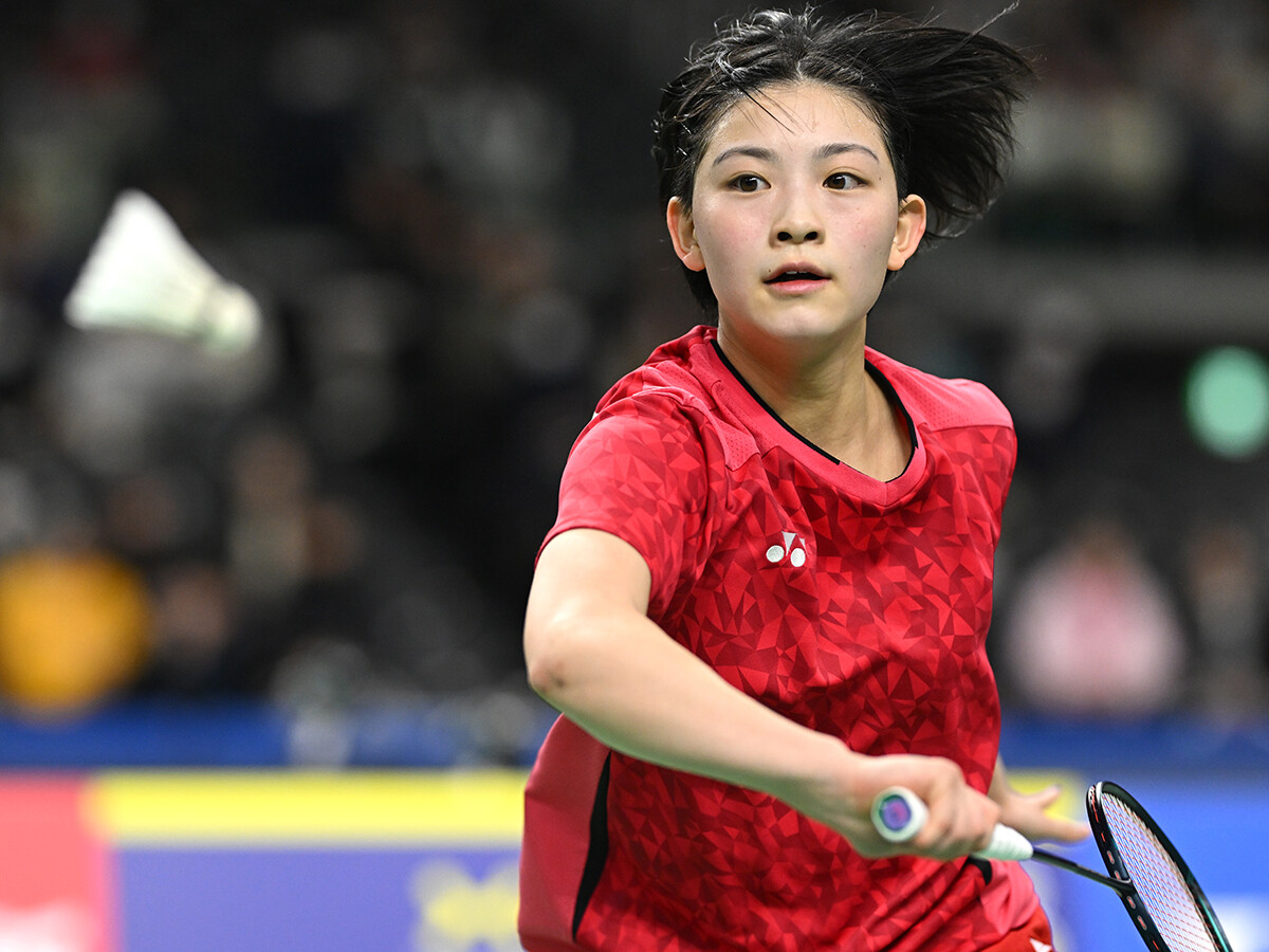 全日本総合女子シングルス優勝の宮崎友花岸本 勉●撮影　photo by Kishimoto Tsutomuバドミントン関連の記事はこちら＞＞