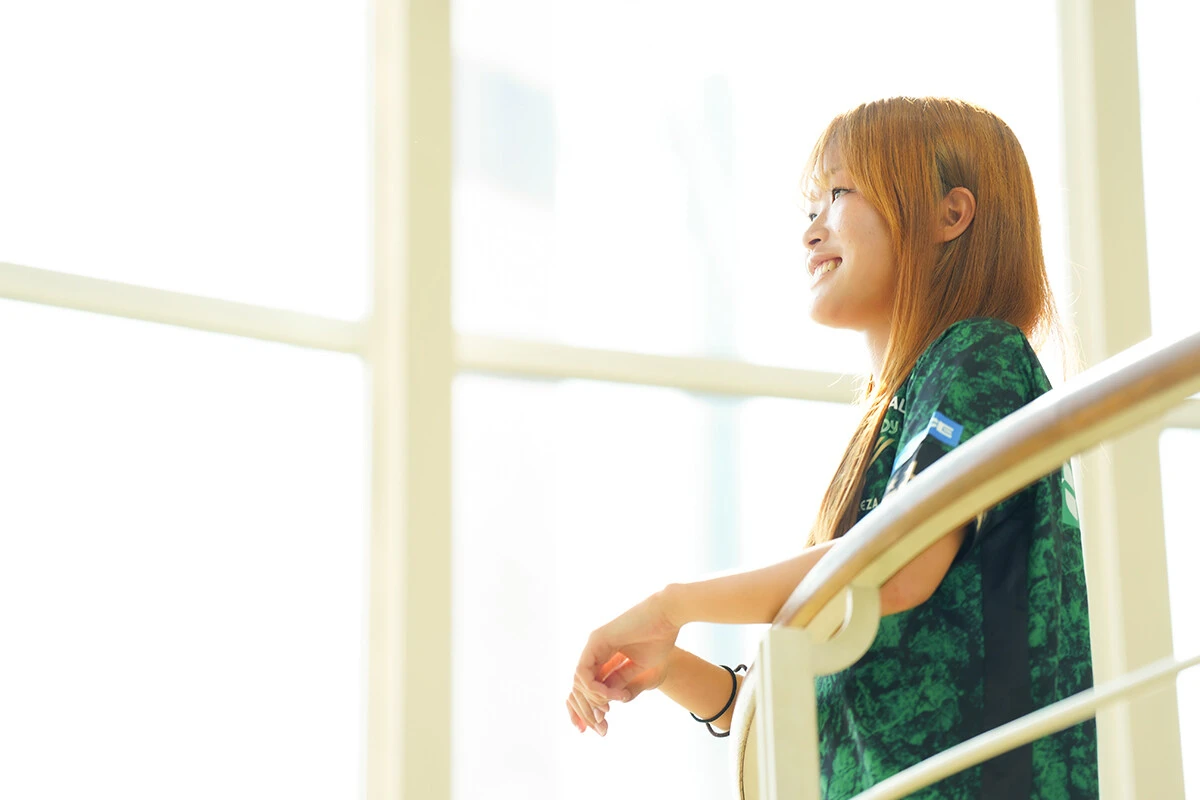 日テレ・東京ヴェルディベレーザの眞城美春早草紀子●撮影 photo by Hayakusa Norikoなでしこジャパンの記事はこちら>>