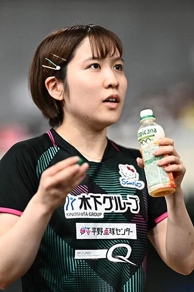 早田ひなが張本美和、新星・大藤沙月に完勝で、全日本卓球シングルス3
