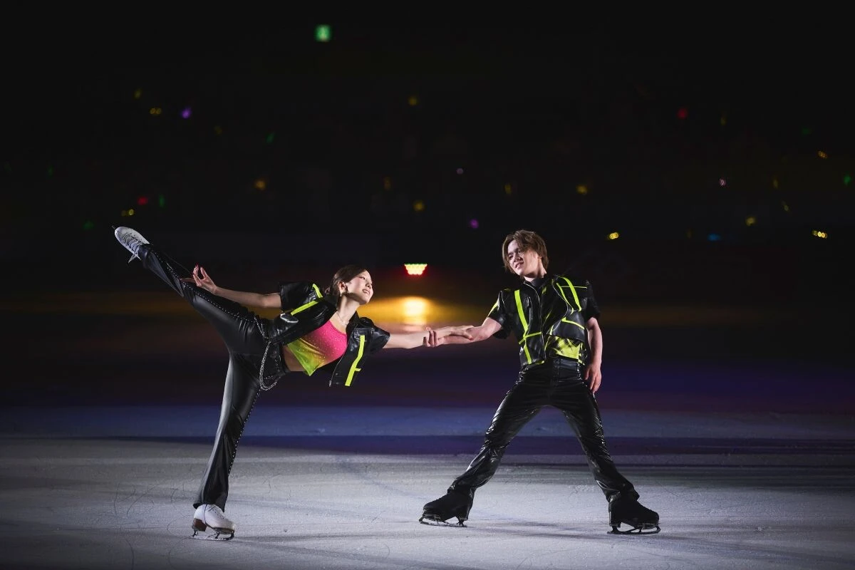 本田真凜&宇野昌磨 photo by Toru Yaguchi © Ice Brave Executive Committee