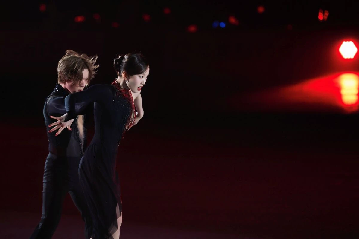 本田真凜&宇野昌磨 photo by Toru Yaguchi © Ice Brave Executive Committee