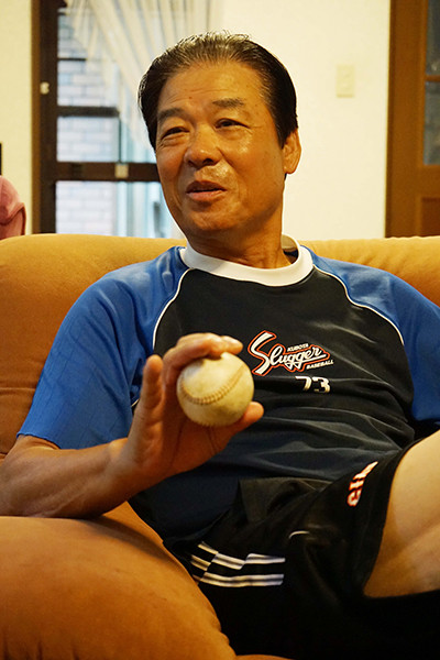 現在は茨城トヨペット硬式野球部のヘッドコーチを務める伊原 photo by Hasegawa Shoichi