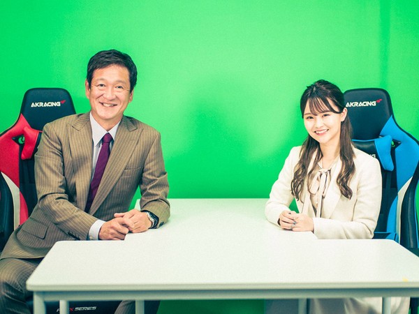 YouTubeチャンネルが人気の片岡篤史（左）とアシスタントの吉田恵美（右）