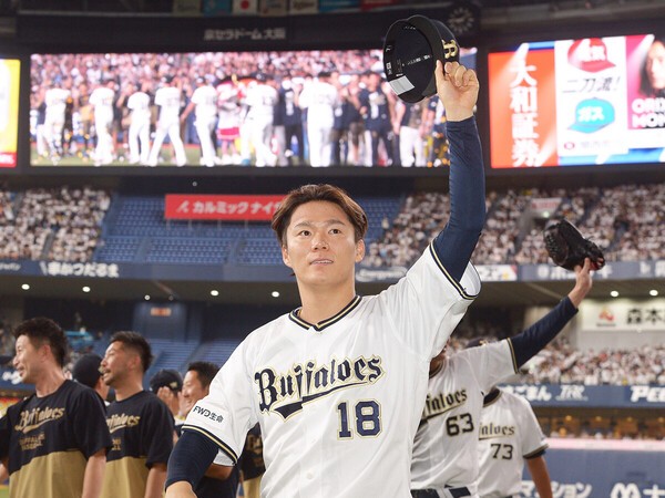 山本由伸の活躍もありリーグ３連覇を達成したオリックス photo by Sankei Visual