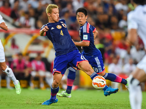 2015年アジア杯。本田圭佑がPKを決め、イラクを破った日本代表