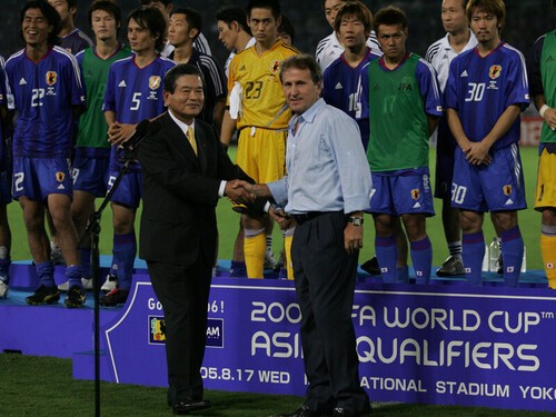 2006年ドイツＷ杯アジア予選で日本代表を率いたジーコ photo by Fujita Masato
