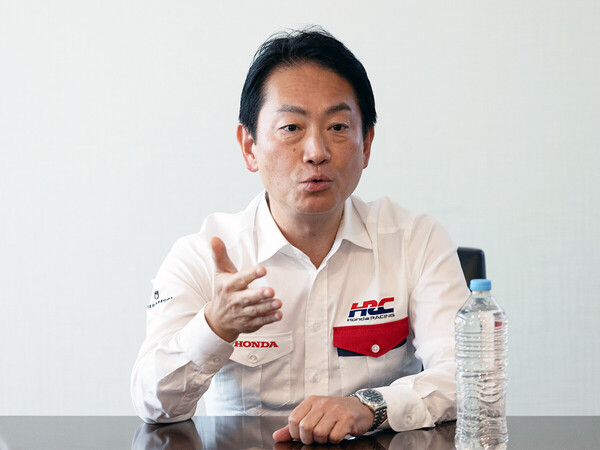 F1への想いを熱く語るHRCの渡辺康治社長