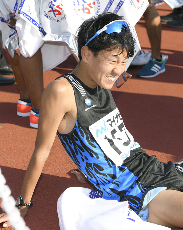 初マラソン、福岡国際は13位に終わった神野大地