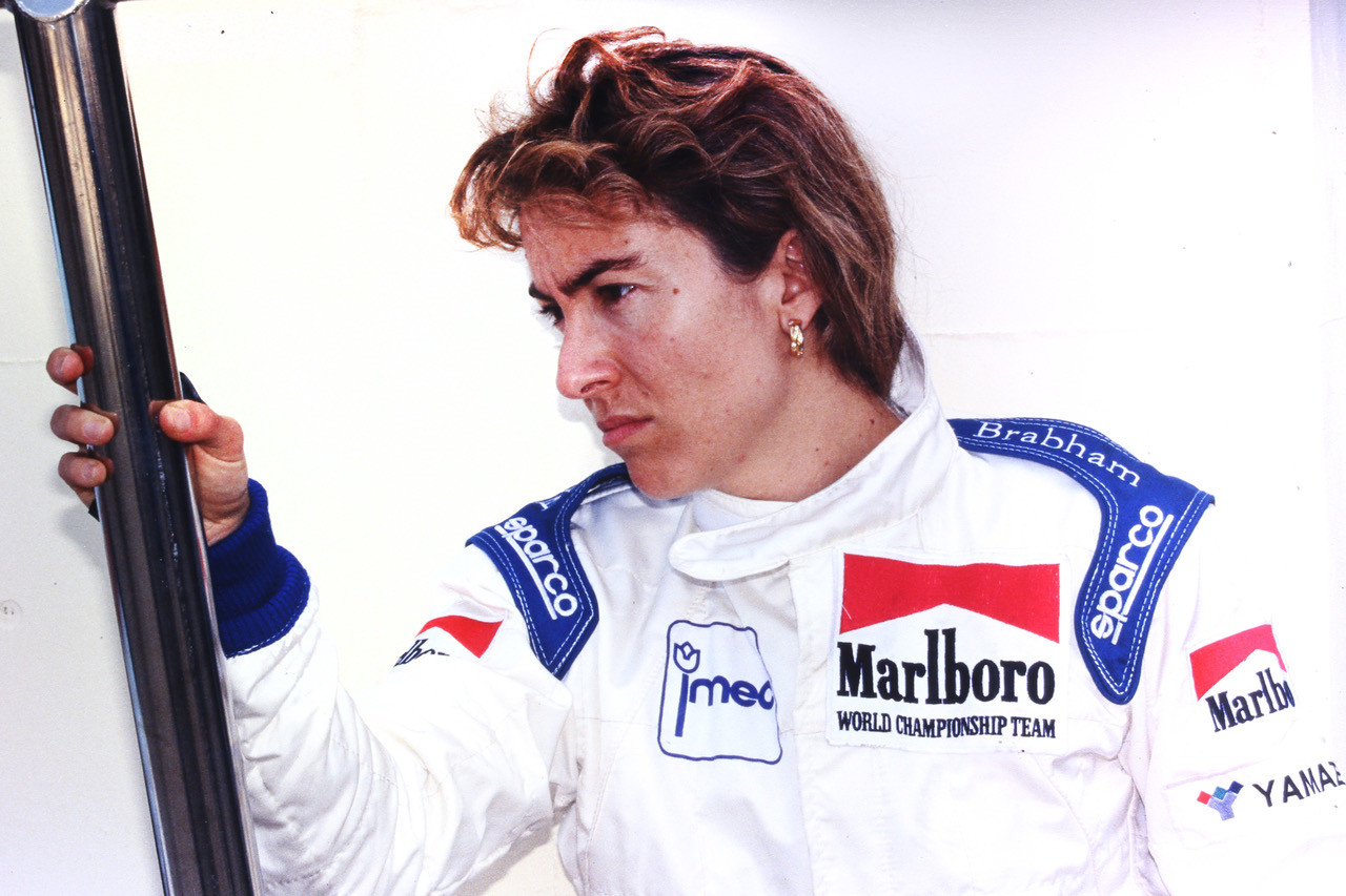 1992年、史上５人目の女性ドライバーとしてF1に参戦したジョバンナ・アマティphoto by Sakurai Atsuo(BOOZY.CO)記事を読む＞母は女優。1992年F1で走った美貌の女性ドライバーの劇的な人生